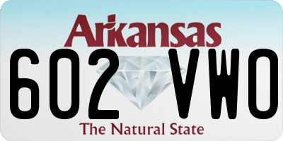 AR license plate 602VWO