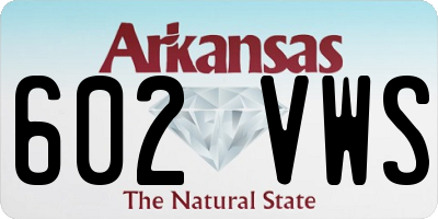 AR license plate 602VWS