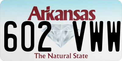 AR license plate 602VWW
