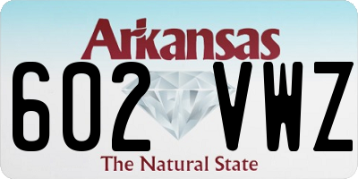 AR license plate 602VWZ