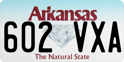AR license plate 602VXA