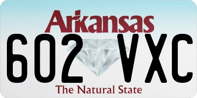 AR license plate 602VXC