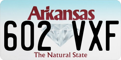 AR license plate 602VXF