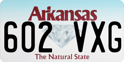 AR license plate 602VXG
