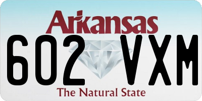AR license plate 602VXM