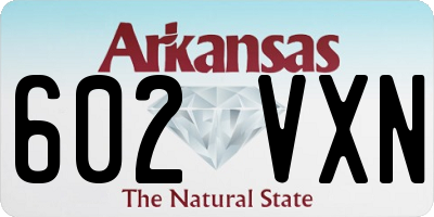 AR license plate 602VXN