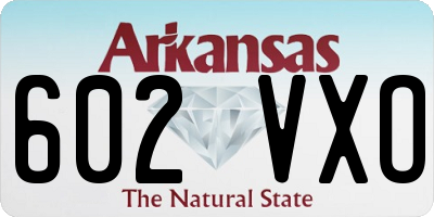 AR license plate 602VXO