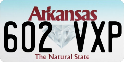 AR license plate 602VXP