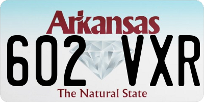 AR license plate 602VXR