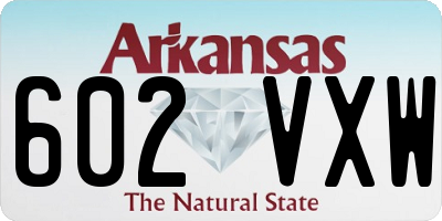 AR license plate 602VXW