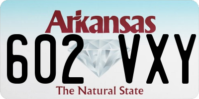 AR license plate 602VXY
