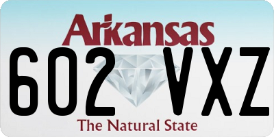 AR license plate 602VXZ