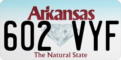 AR license plate 602VYF
