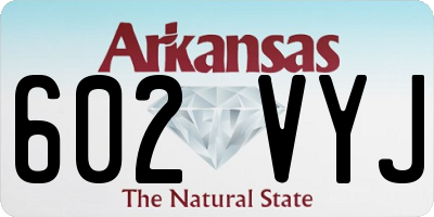 AR license plate 602VYJ