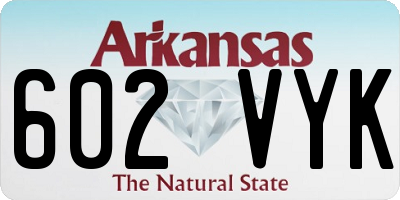 AR license plate 602VYK