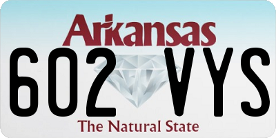AR license plate 602VYS