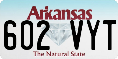 AR license plate 602VYT
