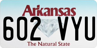 AR license plate 602VYU