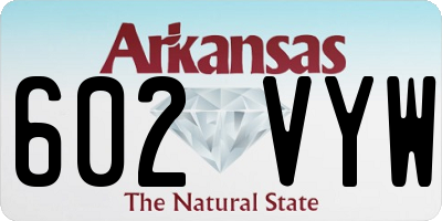 AR license plate 602VYW