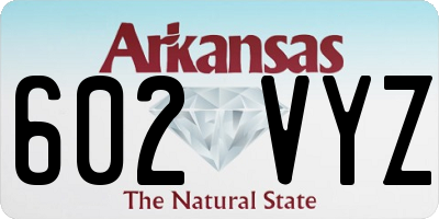 AR license plate 602VYZ