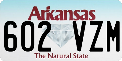 AR license plate 602VZM