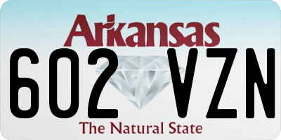 AR license plate 602VZN