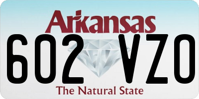 AR license plate 602VZO