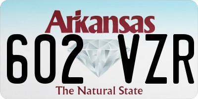 AR license plate 602VZR