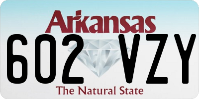 AR license plate 602VZY