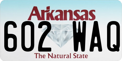 AR license plate 602WAQ