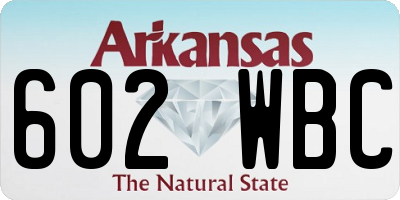 AR license plate 602WBC