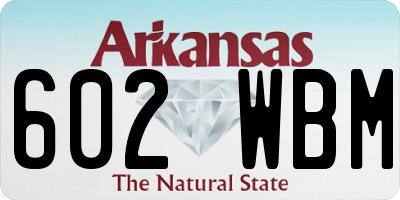 AR license plate 602WBM