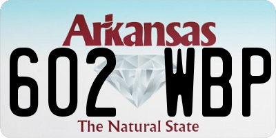 AR license plate 602WBP