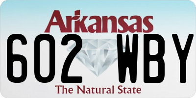 AR license plate 602WBY