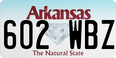 AR license plate 602WBZ