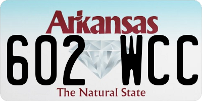 AR license plate 602WCC