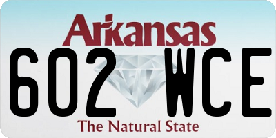 AR license plate 602WCE