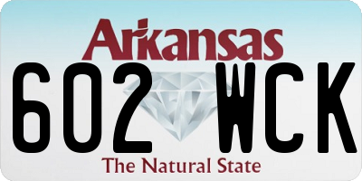 AR license plate 602WCK