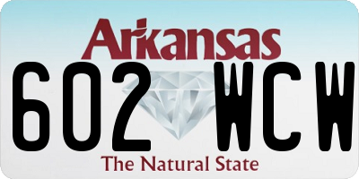 AR license plate 602WCW