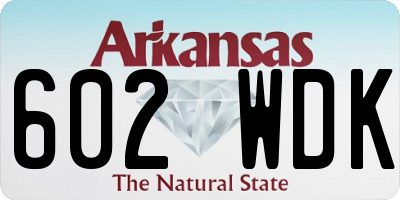 AR license plate 602WDK