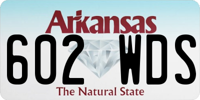 AR license plate 602WDS