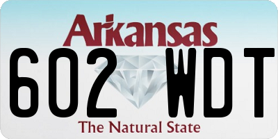 AR license plate 602WDT