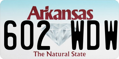 AR license plate 602WDW
