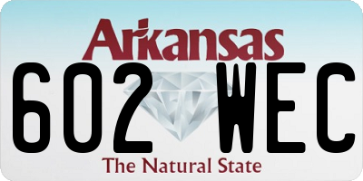 AR license plate 602WEC