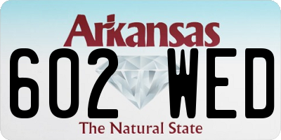 AR license plate 602WED