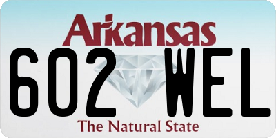 AR license plate 602WEL