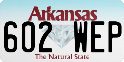 AR license plate 602WEP