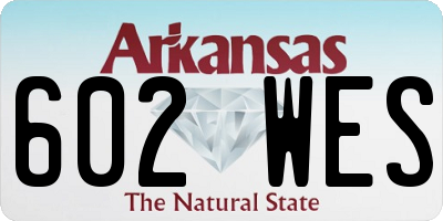 AR license plate 602WES
