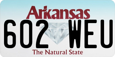 AR license plate 602WEU