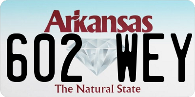 AR license plate 602WEY